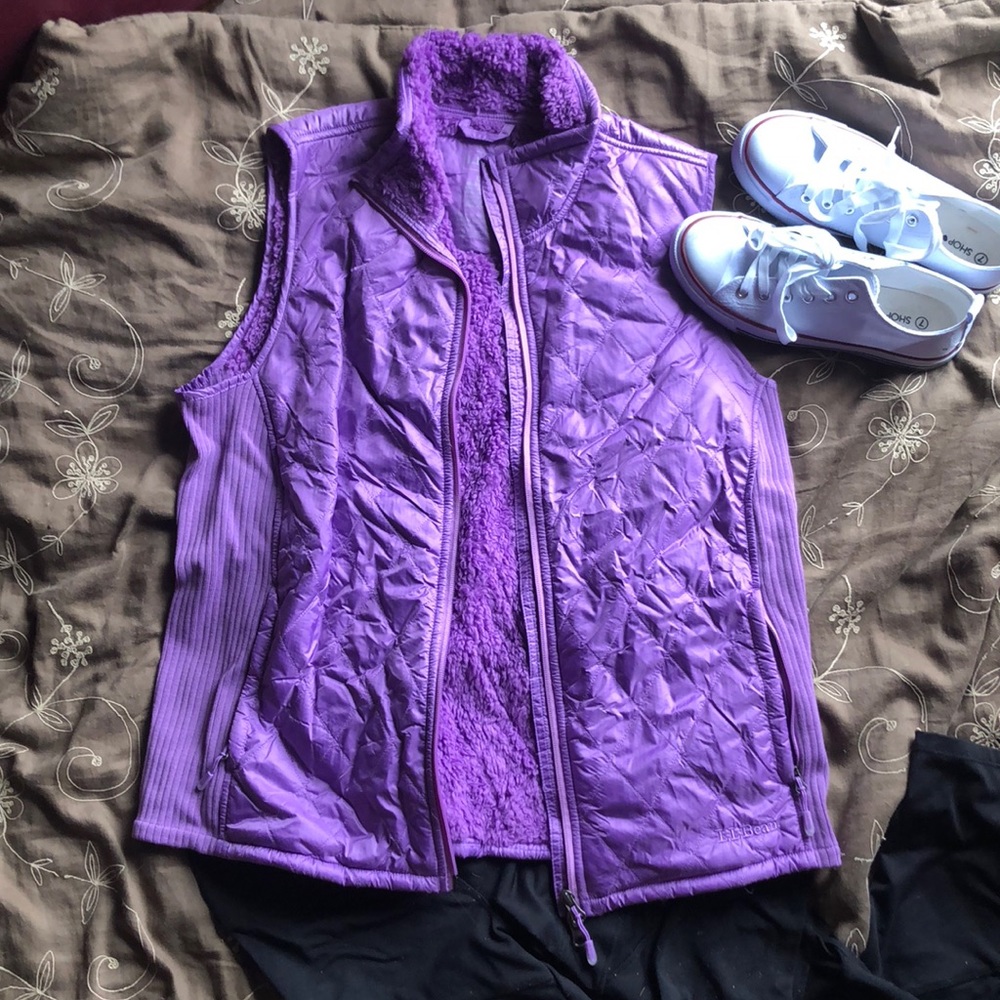 Purple LL Bean vest